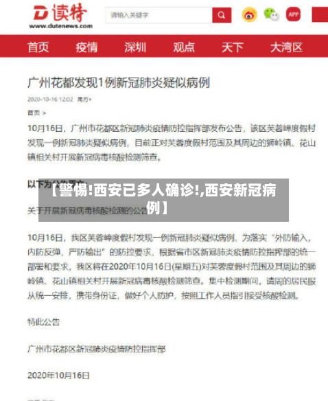 【警惕!西安已多人确诊!,西安新冠病例】-第3张图片