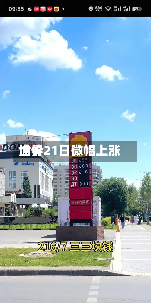 世界油价21日微幅上涨