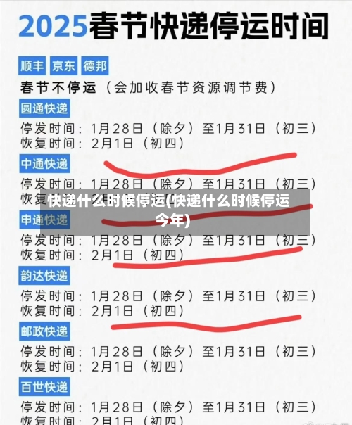 快递什么时候停运(快递什么时候停运今年)-第3张图片