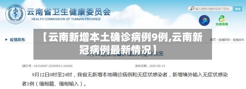 【云南新增本土确诊病例9例,云南新冠病例最新情况】-第2张图片