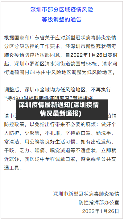 深圳疫情最新通知(深圳疫情情况最新通报)-第3张图片