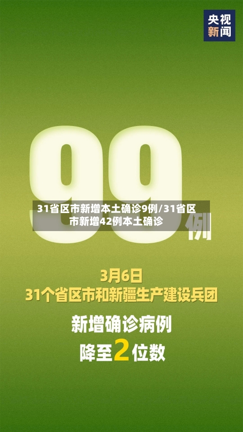 31省区市新增本土确诊9例/31省区市新增42例本土确诊