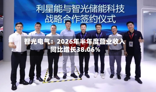 智光电气：2026年半年度营业收入同比增长38.06%-第2张图片