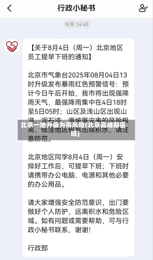 北京一地升级为高风险(北京高峰期区域)