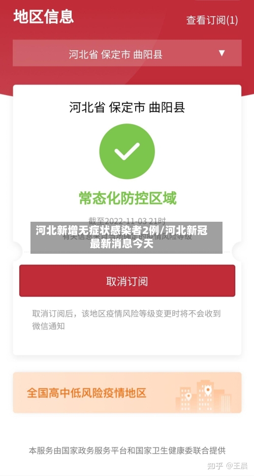 河北新增无症状感染者2例/河北新冠最新消息今天-第2张图片