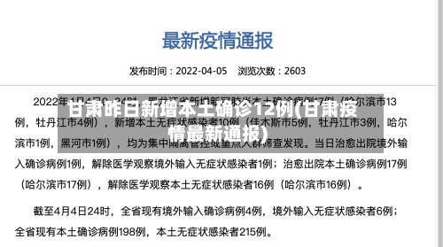 甘肃昨日新增本土确诊12例(甘肃疫情最新通报)