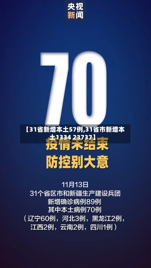 【31省新增本土57例,31省市新增本土1334 23737】-第2张图片