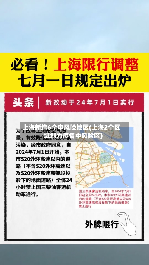 上海新增6个中风险地区(上海2个区域划为疫情中风险区)
