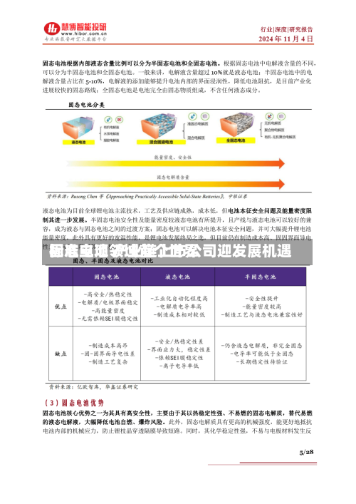 固态电池领域首个世界标准立项 产业链上市公司迎发展机遇