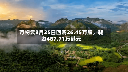 万物云8月25日回购26.45万股，耗资487.71万港元-第2张图片