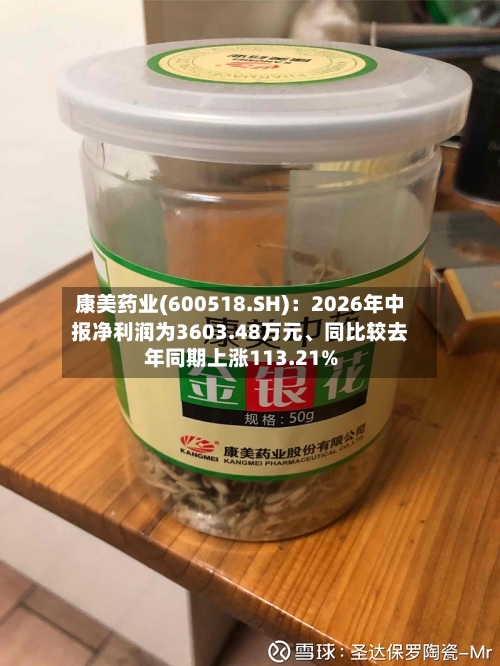 康美药业(600518.SH)：2026年中报净利润为3603.48万元、同比较去年同期上涨113.21%-第3张图片