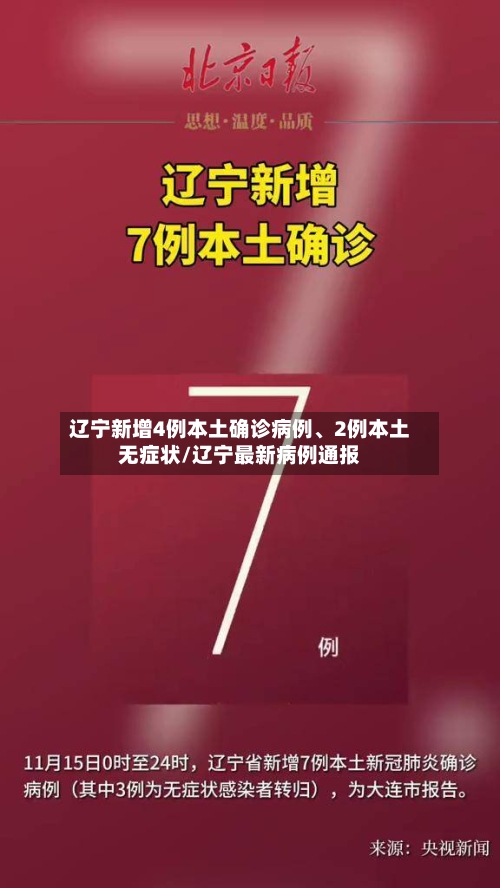 辽宁新增4例本土确诊病例	、2例本土无症状/辽宁最新病例通报-第2张图片