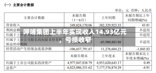 呷哺集团上半年实现收入14.93亿元，亏损收窄-第2张图片