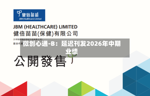 微创心通-B：延迟刊发2026年中期业绩