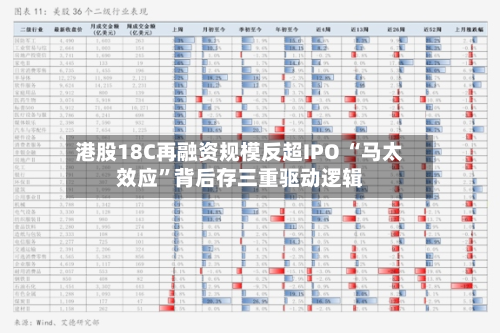 港股18C再融资规模反超IPO “马太效应”背后存三重驱动逻辑-第2张图片
