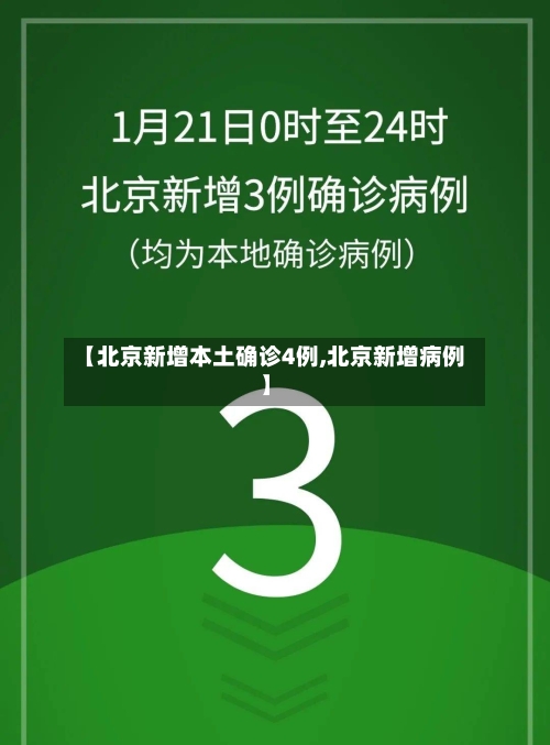 【北京新增本土确诊4例,北京新增病例】