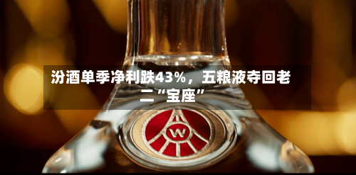 汾酒单季净利跌43%，五粮液夺回老二“宝座”-第3张图片