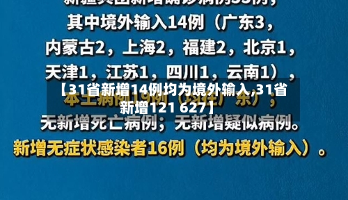 【31省新增14例均为境外输入,31省新增121 627】
